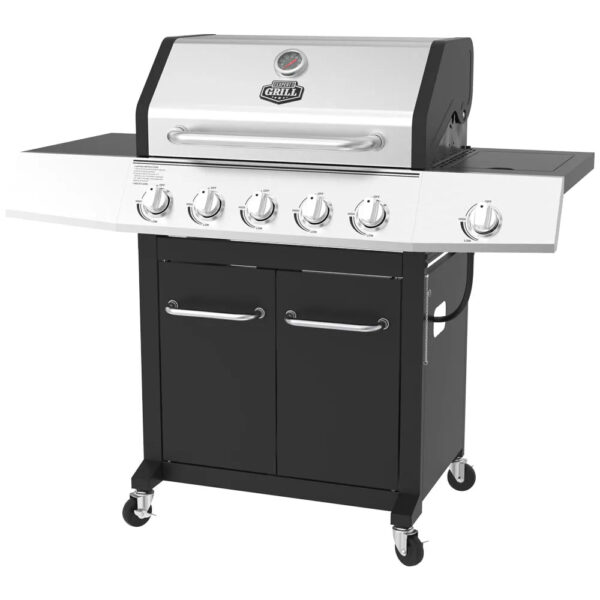 Expert Grill 5-Burner Propane Gas Grill with Side Burner - Image 3