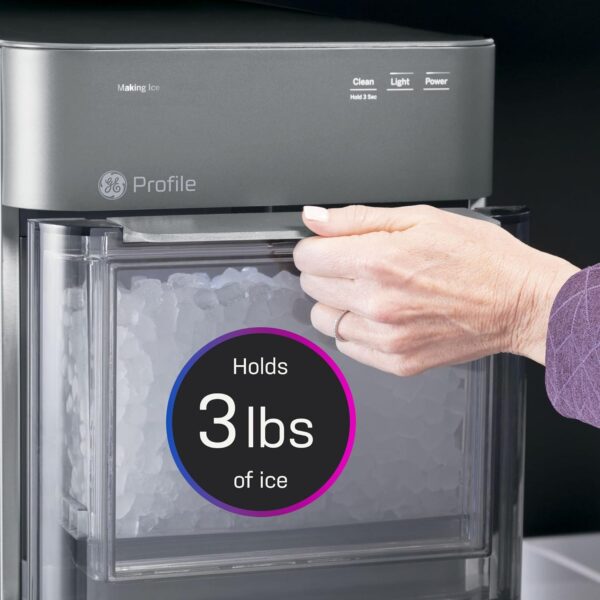 GE Profile Opal 2.0 with 0.75 Gallon Tank, Chewable Crunchable Countertop Nugget Ice Maker, Scoop included, 38 lbs in 24 hours, Pellet Ice Machine with WiFi & Smart Connected, Stainless Steel - Image 21