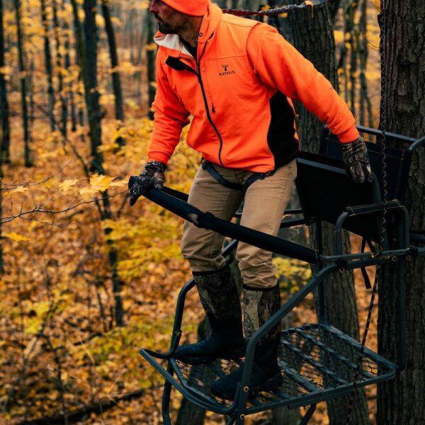 Jumbo Jack Ladder Stand RE658 – Adjustable Shooting Rail, Large Platform, Mesh Seat - Image 2