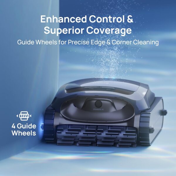Beatbot AquaSense 2 Cordless Robotic Pool Vacuum Cleaner, Smart Surface Parking, Double-Pass Waterline Scrubbing, Cleans Floor, Walls, and Waterline, Above & In-Ground Pools up to 3,230 sq.ft - Blue - Image 8