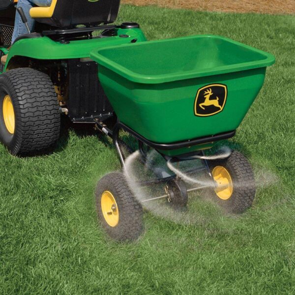 175 lb Tow-Behind Broadcast Spreader, Rustproof Poly Hopper, Universal Fit - Image 3