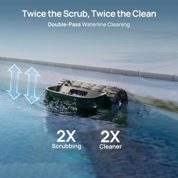 Beatbot AquaSense 2 Pro Cordless Pool Vacuum Robot, Unmatched 5-in-1 Cleaning, Surface Parking, Skims Water Surface with APP Control, Water Clarification, for Pools up to 3,875 Sq.ft �� Emerald Green - Image 8