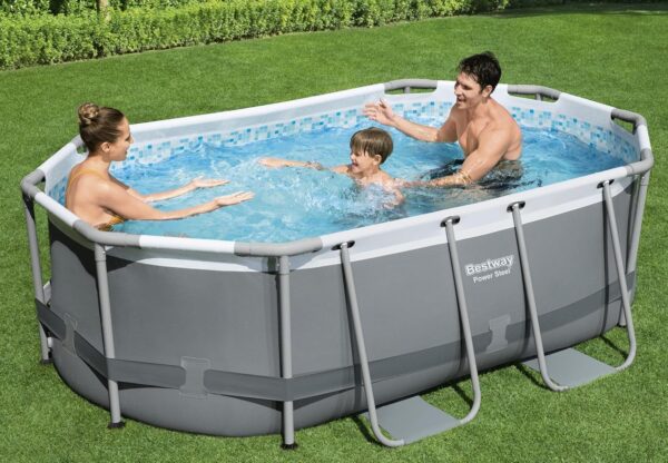 Bestway Oval Above Ground Pool Set (10' x 6'7" x 33")| Includes Filter Pump & ChemConnect Dispenser - Image 3