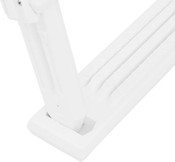 Above-Ground Pool Ladder A-Frame Swimming Non-Sliip Step Ladder, White - Image 4