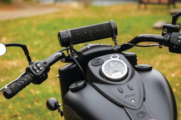 Road Thunder 300W Waterproof Bluetooth Motorcycle Sound Bar, Handlebar Mount, Satin Black - Image 4