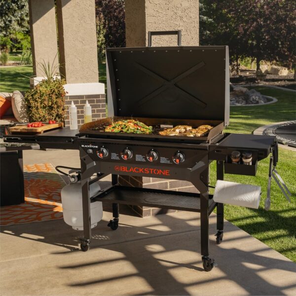 Blackstone 2310 Iron-Forged 36" Omnivore Griddle – Premium Powder-Coated Steel with Reinforced Hood, Black Finish - Image 2