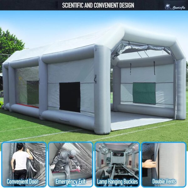 30x20x13Ft Inflatable Paint Booth with Blowers & Air Filter System – Professional Spray Tent - Image 3
