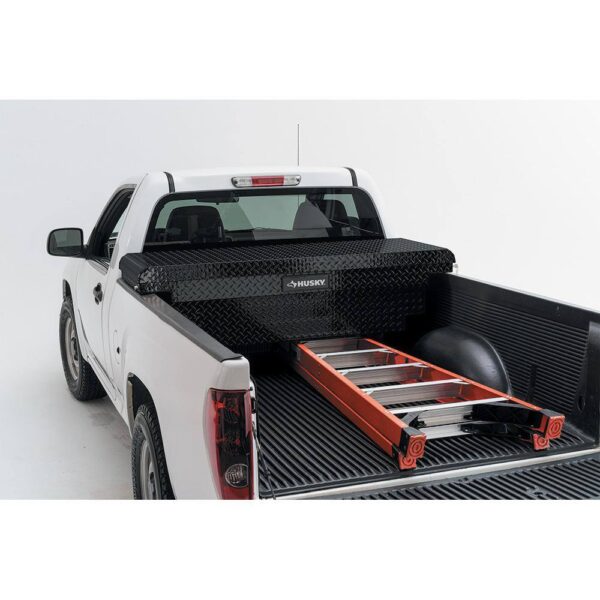 61.86′′ Matte Black Aluminum Low Profile Truck Tool Box for Mid-Size Trucks - Image 5