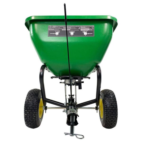 175 lb Tow-Behind Broadcast Spreader, Rustproof Poly Hopper, Universal Fit - Image 2