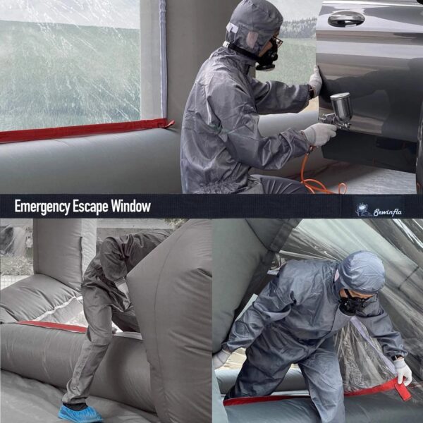 30x20x13Ft Inflatable Paint Booth with Blowers & Air Filter System – Professional Spray Tent - Image 9