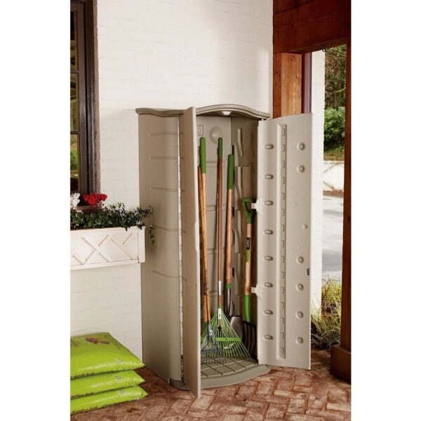 Rubbermaid Vertical Resin Weather Resistant Outdoor Storage Shed - Image 11