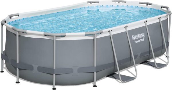 Bestway Oval Above Ground Pool Set (10' x 6'7" x 33")| Includes Filter Pump & ChemConnect Dispenser - Image 4