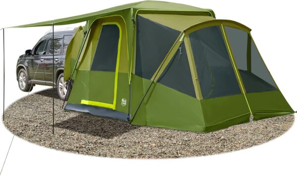 5-9 Person SUV Tent with Screen Porch and Awning for Family Camping, Weather Resistant and Portable Van or Car Tent, Includes Rainfly and Storage Bag, 13' W X 10' L X 7.1' H - Image 2