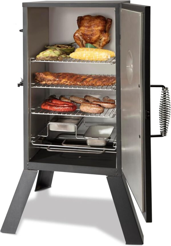 30" Electric Smoker, 3 Adjustable Racks, Large Capacity BBQ Meat Smoker, Water & Wood Trays for Smoked Meat, Brisket, Salmon & Jerky, Adjustable Temperature Control