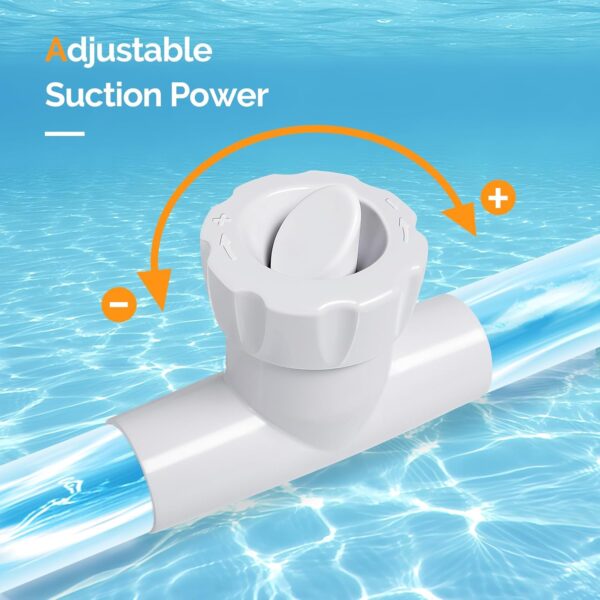 VINGLI Pool Vacuum Cleaner Automatic Sweeper Swimming Pool Creepy Crawler Vacuum with 33FT Hoses (Navy Blue&White) - Image 10