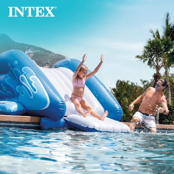 Intex Kool Splash Inflatable Water Slide Swimming Pool Play Center with Built in Sprayers for Kids and Adults, Ages 6 and Up, Blue - Image 16