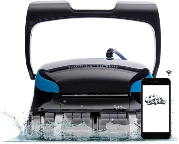 Dolphin Nautilus CC Plus Wi-Fi Automatic Robotic Pool Vacuum Cleaner, Always Cleaning, Never Charging, with Wall Climbing Scrubber Brush, Ideal for In-Ground Pools up to 50 FT in Length - Image 3