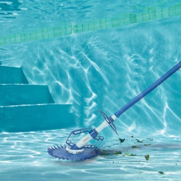 VINGLI Pool Vacuum Cleaner Automatic Sweeper Swimming Pool Creepy Crawler Vacuum with 33FT Hoses (Navy Blue&White) - Image 3