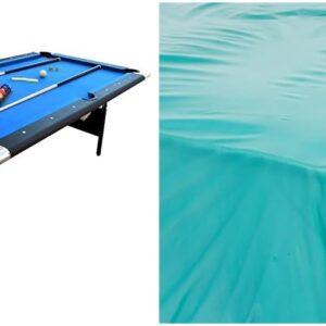 Hathaway Fairmont 6 Ft Portable Pool Table, Adults Folding Billiards Tables for Game Room with Easy Foldable Storage, Includes Full Set of Billiard Balls, Cues, Chalk & Brush