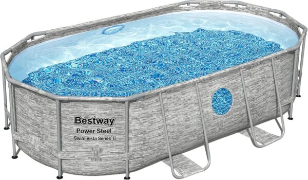 Bestway Oval Above Ground Pool Set (10' x 6'7" x 33")| Includes Filter Pump & ChemConnect Dispenser - Image 2
