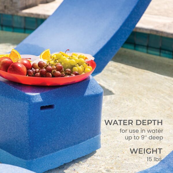 Classic White - in-Pool Chaise Lounger – Designed for Water Depths Up to 9” – Aqua Outdoors – Set of 2 – Compatible with All Pool Types - Poolside & Sun Deck Tanning - Image 30