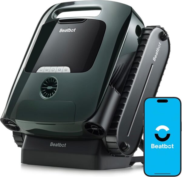 Beatbot AquaSense 2 Pro Cordless Pool Vacuum Robot, Unmatched 5-in-1 Cleaning, Surface Parking, Skims Water Surface with APP Control, Water Clarification, for Pools up to 3,875 Sq.ft �� Emerald Green