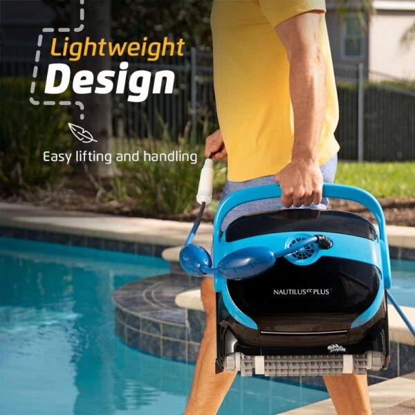 Dolphin Nautilus CC Plus Wi-Fi Automatic Robotic Pool Vacuum Cleaner, Always Cleaning, Never Charging, with Wall Climbing Scrubber Brush, Ideal for In-Ground Pools up to 50 FT in Length - Image 11