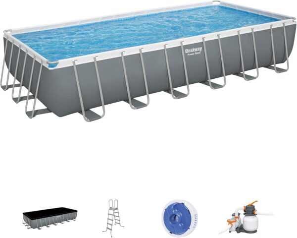 Bestway Oval Above Ground Pool Set (10' x 6'7" x 33")| Includes Filter Pump & ChemConnect Dispenser - Image 22