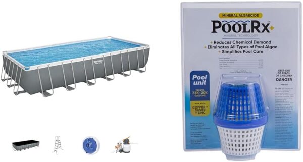 Bestway Oval Above Ground Pool Set (10' x 6'7" x 33")| Includes Filter Pump & ChemConnect Dispenser - Image 31