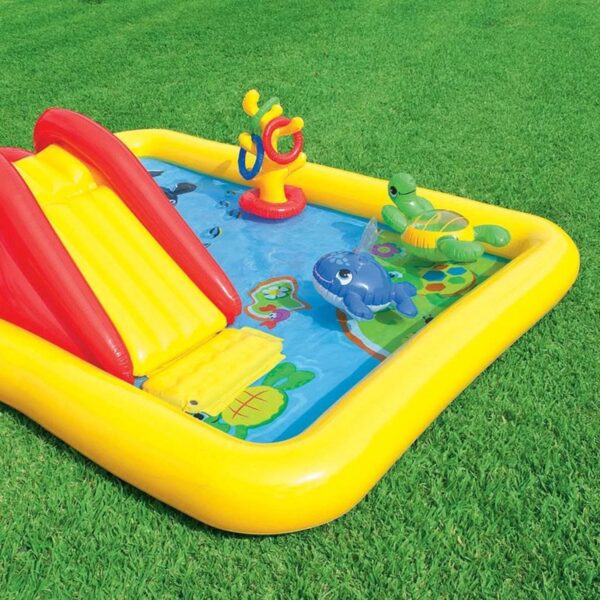 Dinoland Kiddie Inflatable Pool & Inflatable Ocean Backyard Kiddie Pool - Image 12