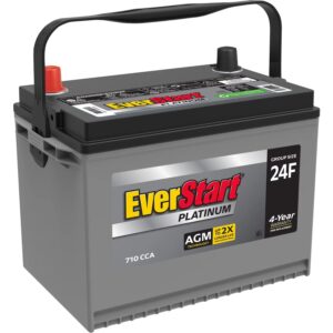Platinum AGM Automotive Battery, Group Size 24F 12 Volt, 750 CCA – MadeInUSA