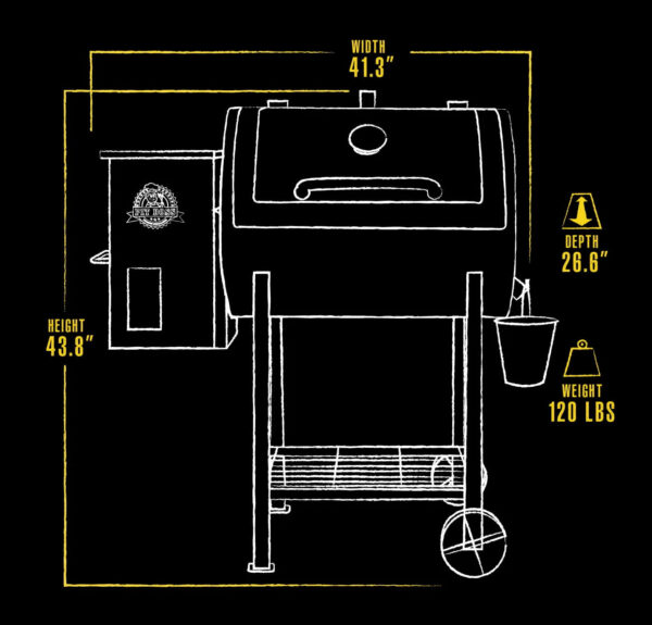 Pit Boss 700FB Wood Fired Pellet Grill with Flame Broiler, 700 Sq. In. Cooking Space - Image 8