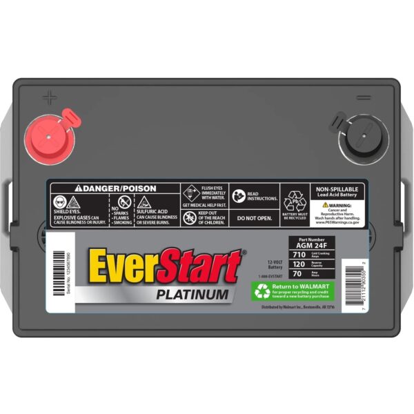 Platinum AGM Automotive Battery, Group Size 24F 12 Volt, 750 CCA – MadeInUSA - Image 3