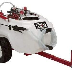 21-Gallon Tow-Behind Trailer Sprayer, 2.2 GPM, 12V, Boom Broadcast & Spot Sprayer
