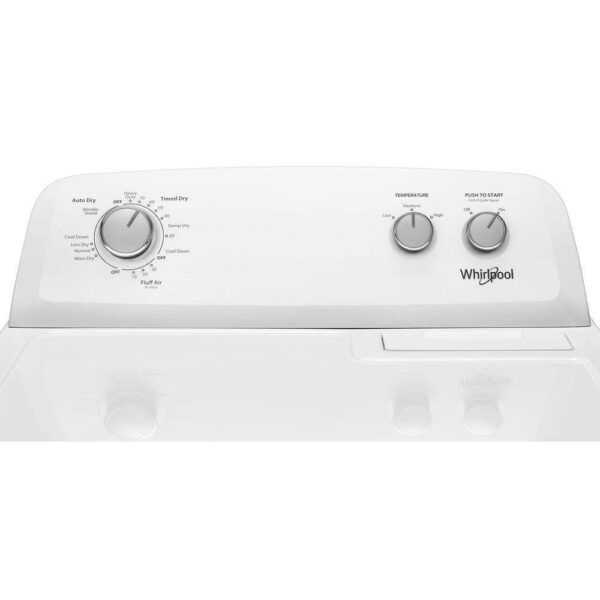 7.0 cu. ft. Electric Dryer, AutoDryTM System, Wrinkle ShieldTM, White - Image 4