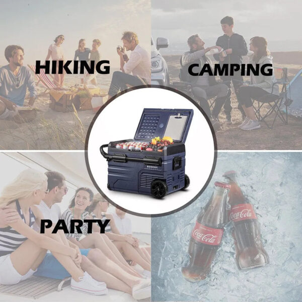 12 Volt 37 Qt. Portable Car Refrigerator, Car Freezer for Outdoor, Camping, Travel, RV,APP Control - Image 4