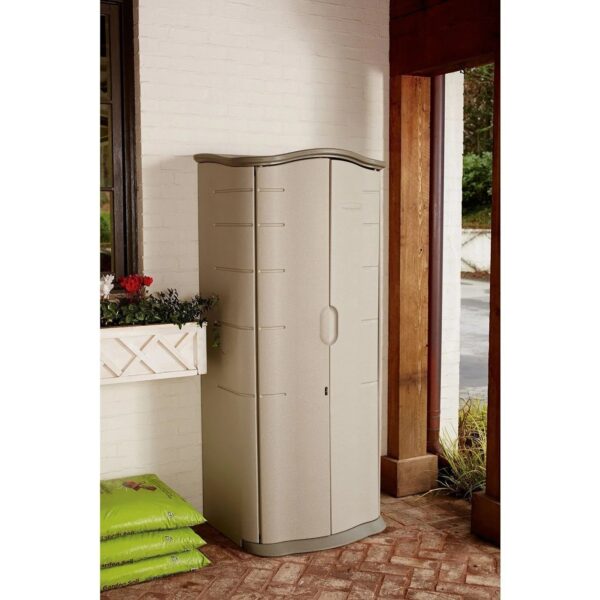 Rubbermaid Vertical Resin Weather Resistant Outdoor Storage Shed - Image 10