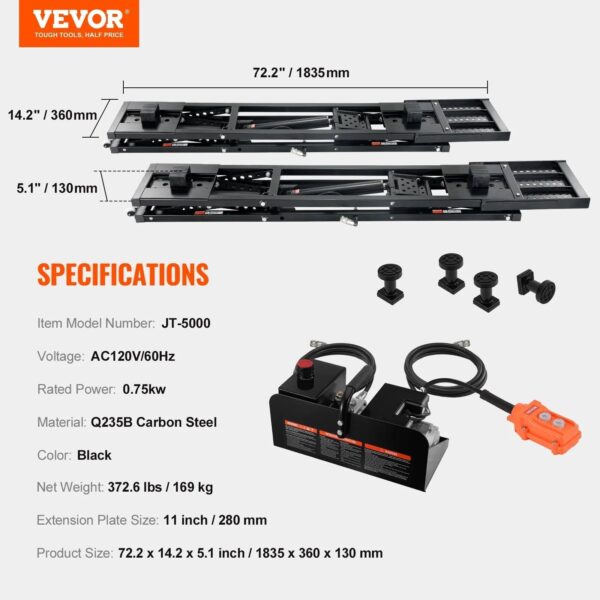 Portable Car Lift 5000 LBS Automatic Car Lift System Jack for Home Garage - Image 8