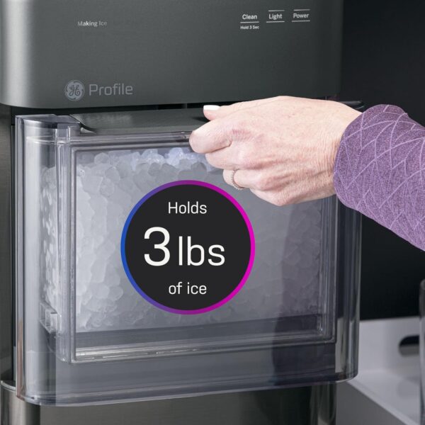 GE Profile Opal 2.0 with 0.75 Gallon Tank, Chewable Crunchable Countertop Nugget Ice Maker, Scoop included, 38 lbs in 24 hours, Pellet Ice Machine with WiFi & Smart Connected, Stainless Steel - Image 13