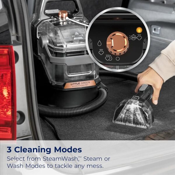 Green HydroSteam Multi-Purpose Portable Carpet and Upholstery Cleaner, Car and Auto Detailer, 3618, Black and Copper Harbor - Image 6