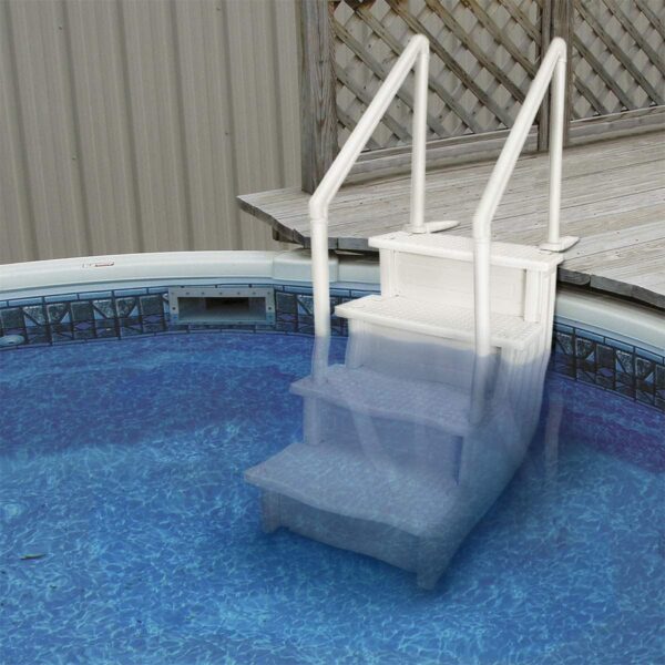 Select Anti-Slip in-Pool Steps | Gray | for Above Ground Swimming Pools | Can Mount to Decks 48′′ to 54′′ H | Safety Stairs Capacity Up to 300 lbs - Image 32