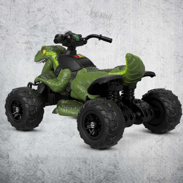 Power Wheels Jurassic World Dino Racer Ride-On ATV, Green Dinosaur Toy - Image 5