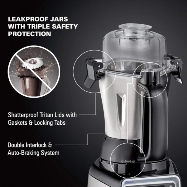 Beach Professional 4-in-1 Juicer Mixer Grinder, Commercial-Grade 1400 Watt Motor, 120V, 3 Leakproof Jars, For Wet and Dry Spices, Chutneys and Curries, Engineered in India & USA (58770) - Image 5