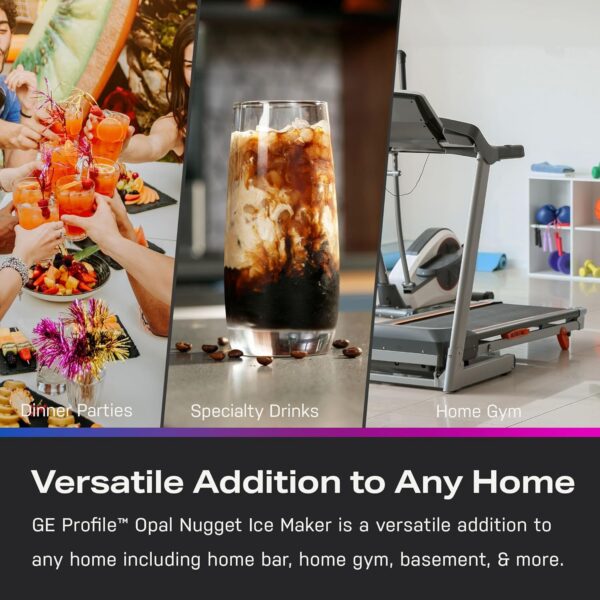 GE Profile Opal 2.0 with 0.75 Gallon Tank, Chewable Crunchable Countertop Nugget Ice Maker, Scoop included, 38 lbs in 24 hours, Pellet Ice Machine with WiFi & Smart Connected, Stainless Steel - Image 18