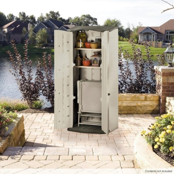 Rubbermaid Vertical Resin Weather Resistant Outdoor Storage Shed - Image 4