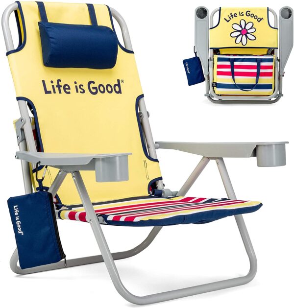 Blue Beach Chair, Short - Image 9
