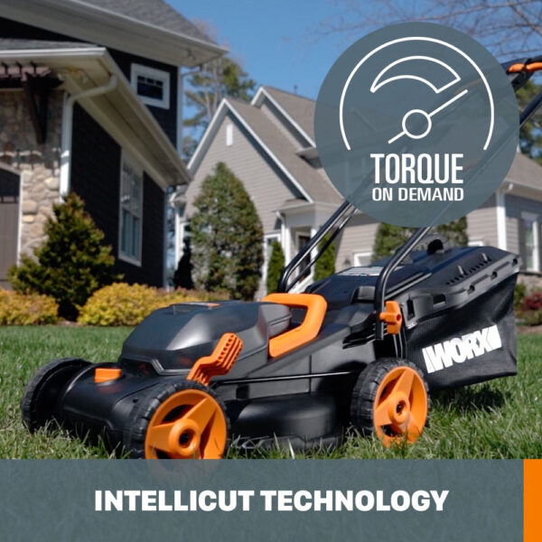 40V Cordless Lawn Mower 14′′ with Intellicut, Mulching, 2x20V 4.0Ah Batteries and Charger Included - Image 5