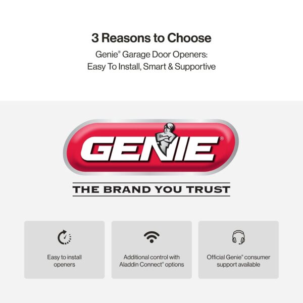 Genie Chain Drive 750 3/4 HPc Garage Door Opener w/Battery Backup - Heavy Duty - - Image 10