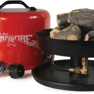 Little Red Campfire 11.25′′ Portable Propane Fire Pit with 65,000 BTU for Camping & Patios