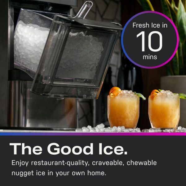 GE Profile Opal 2.0 with 0.75 Gallon Tank, Chewable Crunchable Countertop Nugget Ice Maker, Scoop included, 38 lbs in 24 hours, Pellet Ice Machine with WiFi & Smart Connected, Stainless Steel - Image 10